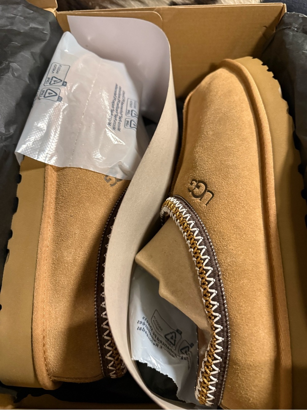 UGG Tasman II Chestnut Suede Slip-On